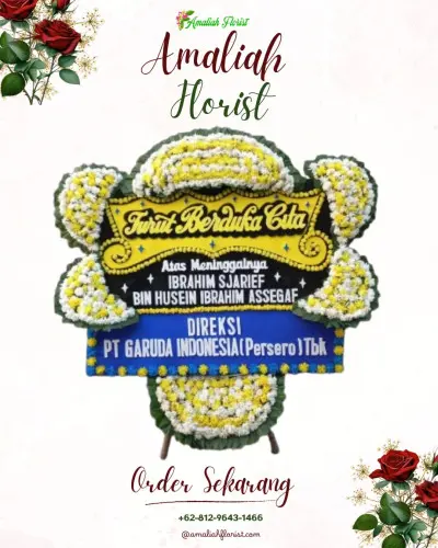Papan Bunga Duka di Arahan Lor