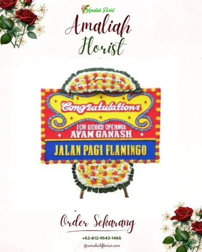 Bunga Papan Congratulation di Arahan Lor